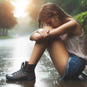 Alone Sad Girl in Rain HD Wallpapers