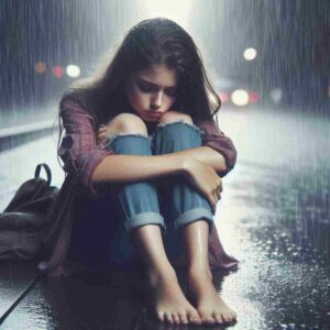 Alone Sad Girl in Rain HD Wallpapers