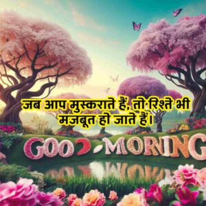 Attractive Smile Good Morning Quotes In Hindi Text Images Message 18 Smile Good Morning Quotes In Hindi
