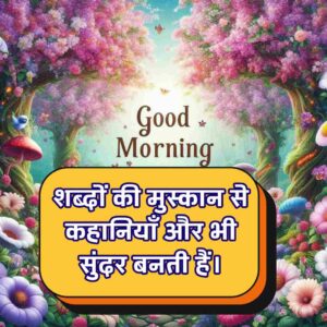 Attractive Smile Good Morning Quotes In Hindi Text Images Message 27 Smile Good Morning Quotes In Hindi