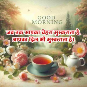 Attractive Smile Good Morning Quotes In Hindi Text Images Message 6 Smile Good Morning Quotes In Hindi