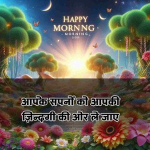 Good Morning Images with Quotes for whatsapp in Hindi