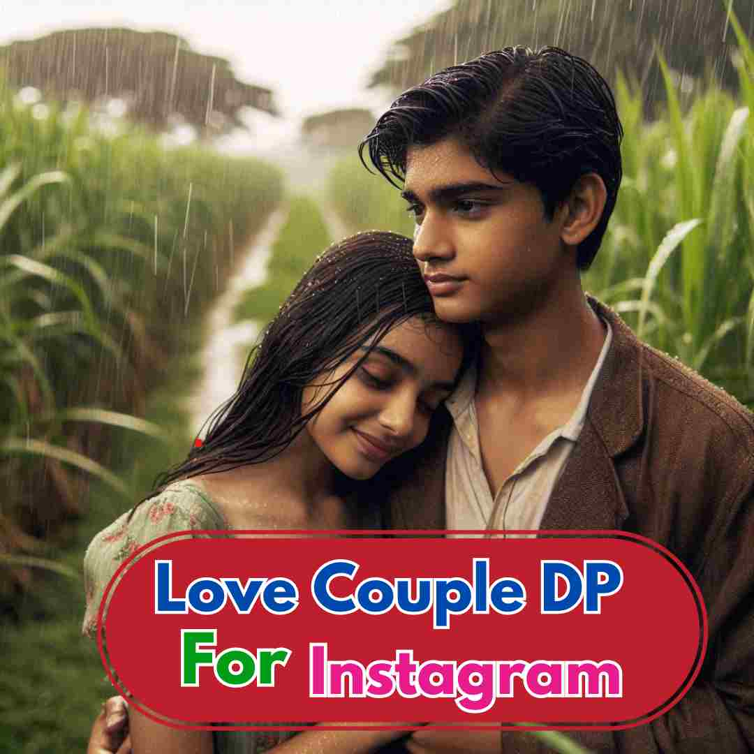 Couple DP For Instagram Half Half Love