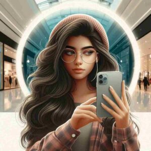 Selfie DP for Instagram Girl Simple