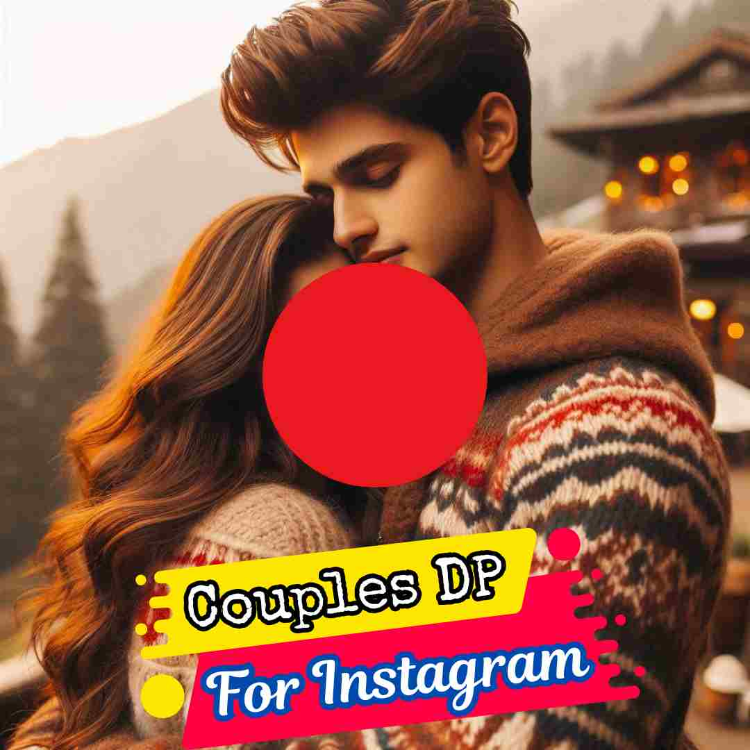 Couple DP for Instagram Half Half