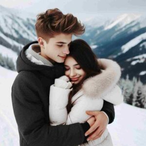 Winter Couple Romantic Pic