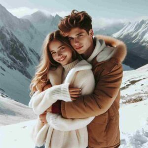 Winter Couple Romantic Pic