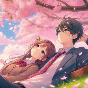 Anime Couple wallpaper HD 2024