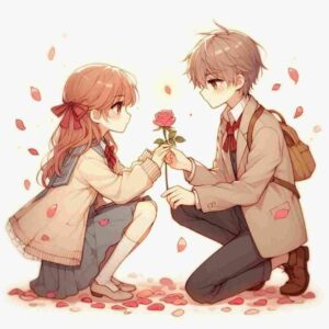 Couple DP for Whatsapp Half Half Anime 2024