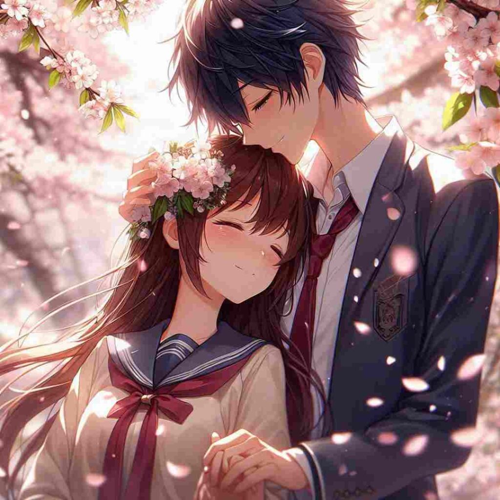 Romantic Anime Couple wallpaper 4k For Instagram