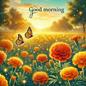 Good Morning Marigold images Download