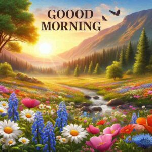 New Good Morning images with flowers 2025