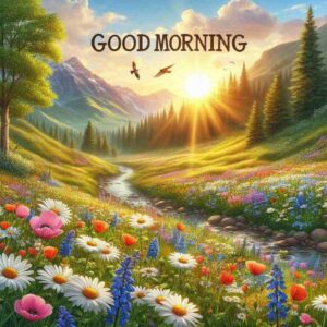 New Good Morning images with flowers 2025