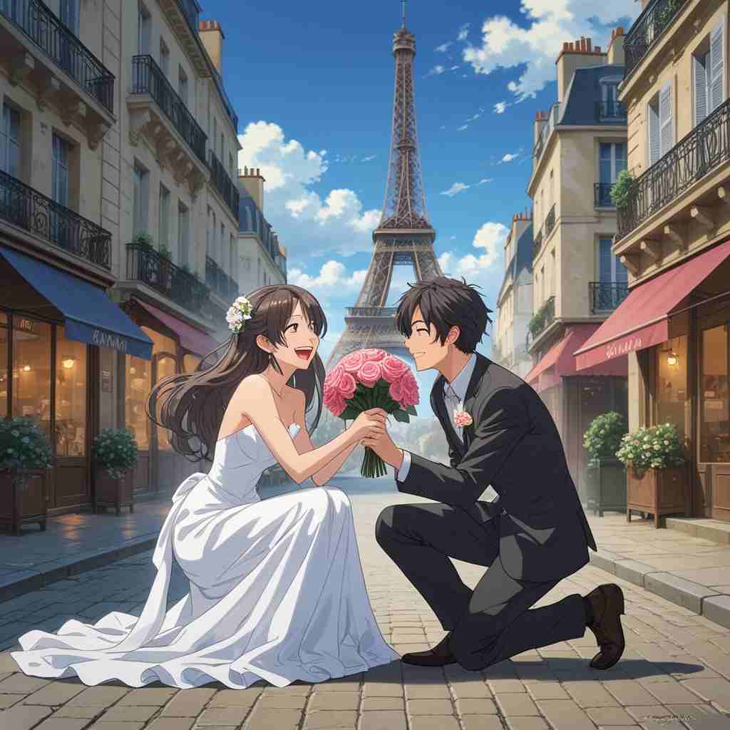 Cute Couple DP for Instagram Half Half Anime Boy and Girl