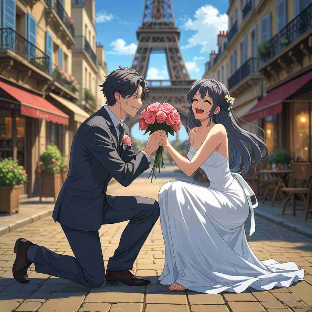 Cute Couple DP for Instagram Half Half Anime Boy and Girl