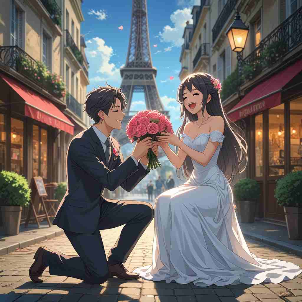 Cute Couple DP for Instagram Half Half Anime Boy and Girl