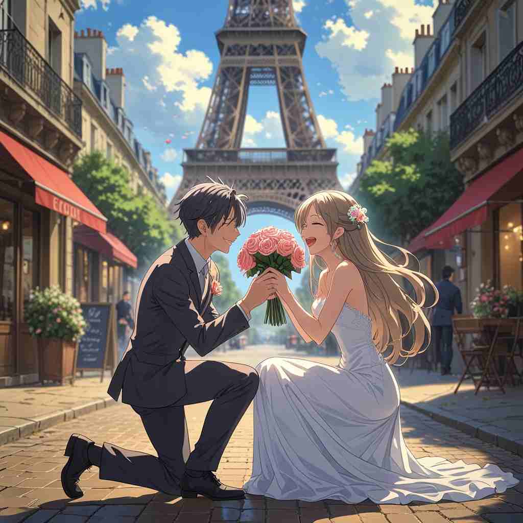 Cute Couple DP for Instagram Half Half Anime Boy and Girl