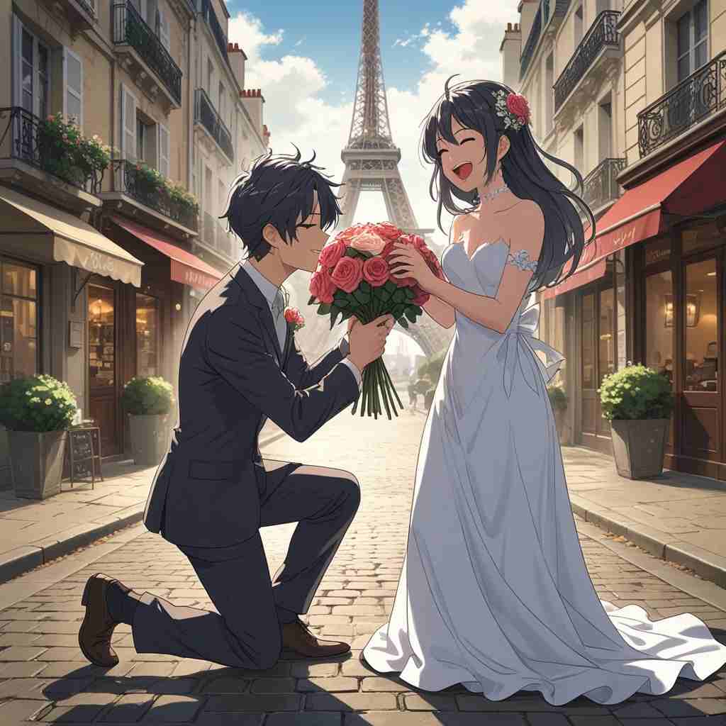 Cute Couple DP for Instagram Half Half Anime Boy and Girl