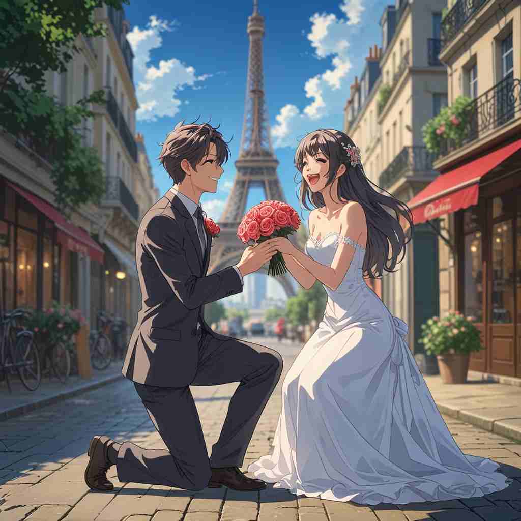 Cute Couple DP for Instagram Half Half Anime Boy and Girl