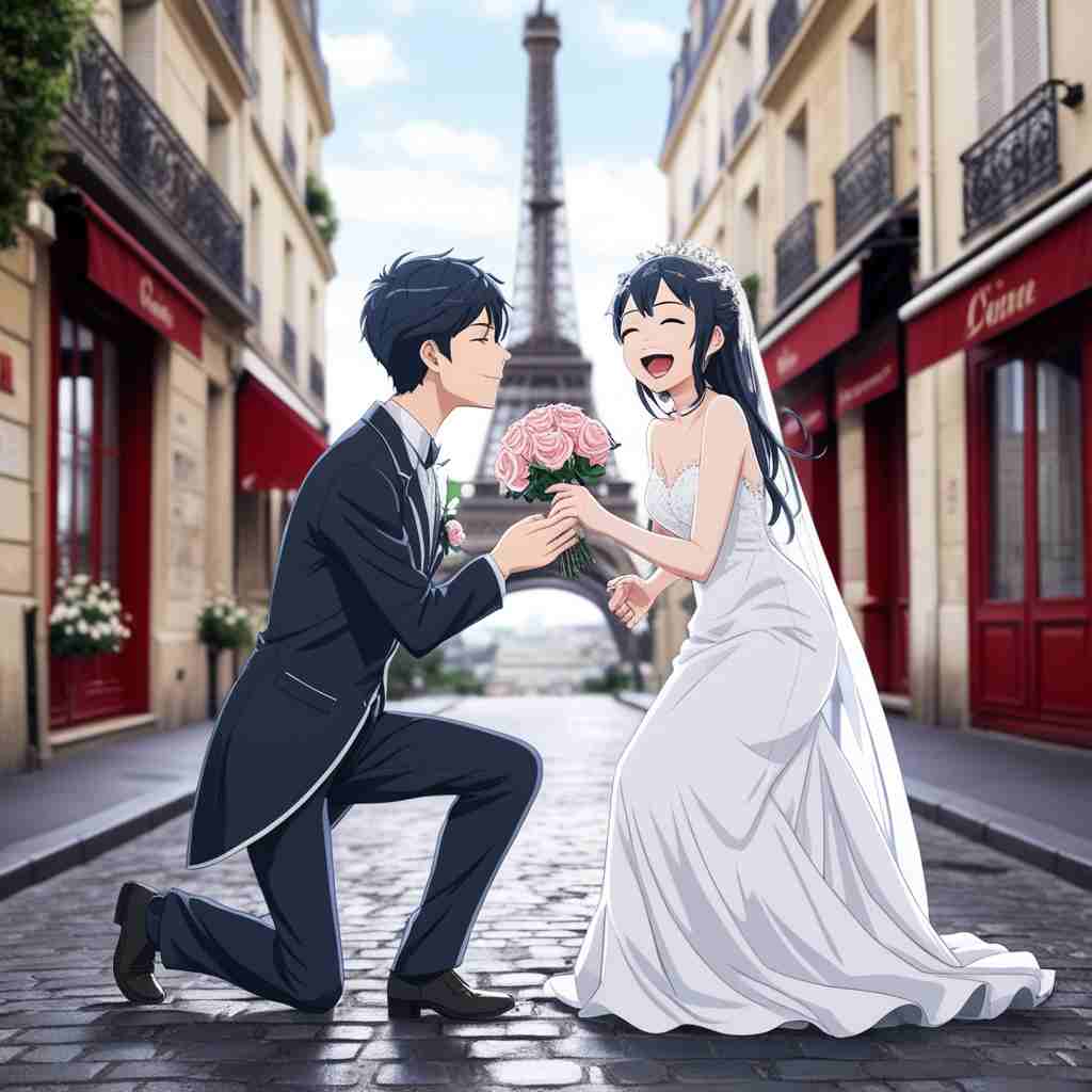 Cute Couple DP for Instagram Half Half Anime Boy and Girl