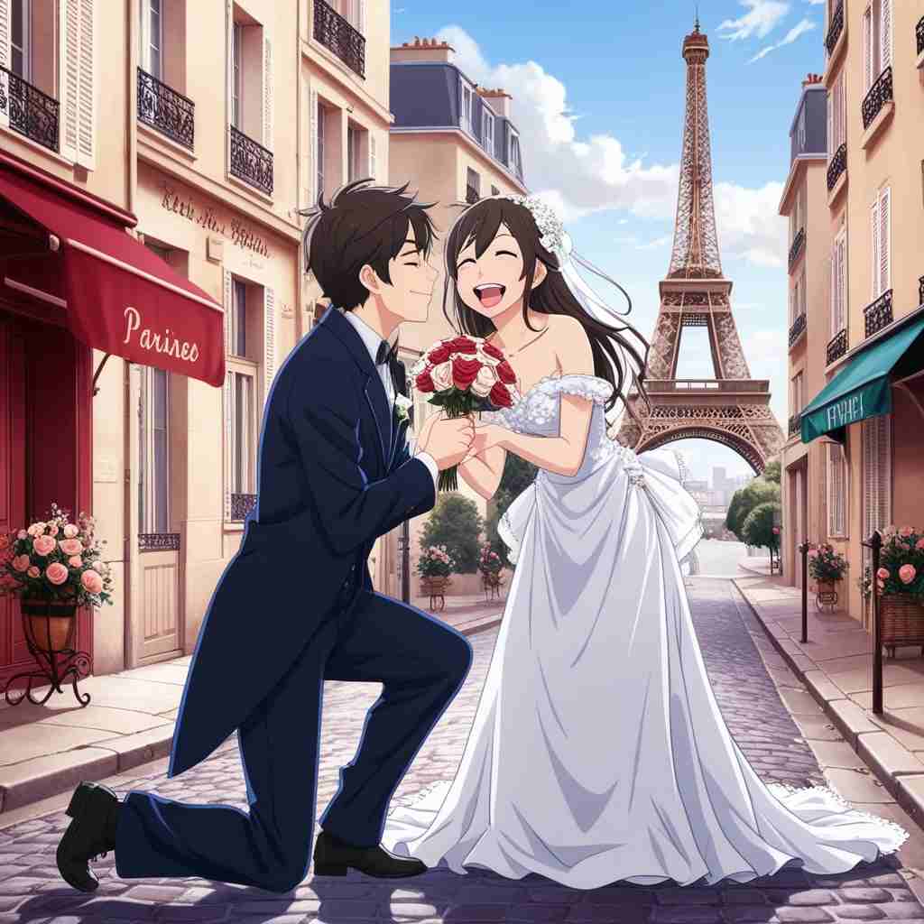Cute Couple DP for Instagram Half Half Anime Boy and Girl