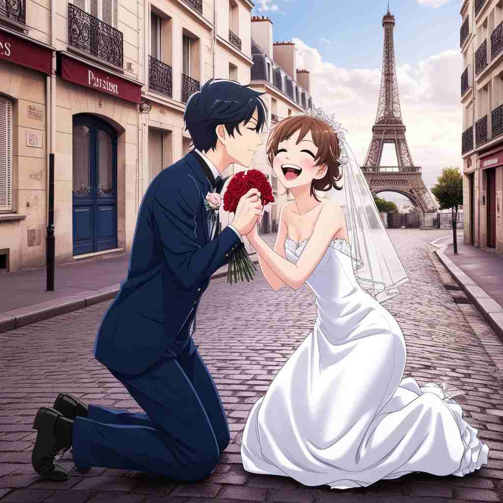 Cute Couple DP for Instagram Half Half Anime Boy and Girl