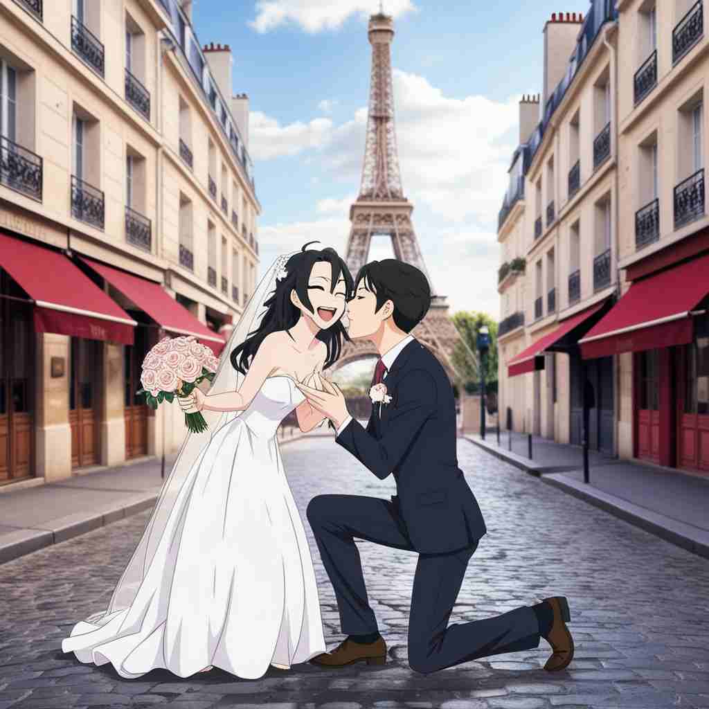 Cute Couple DP for Instagram Half Half Anime Boy and Girl