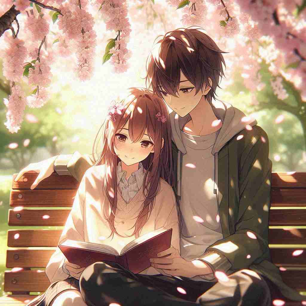 Cute Couple DP for Instagram Half Half Anime Boy and Girl 2026