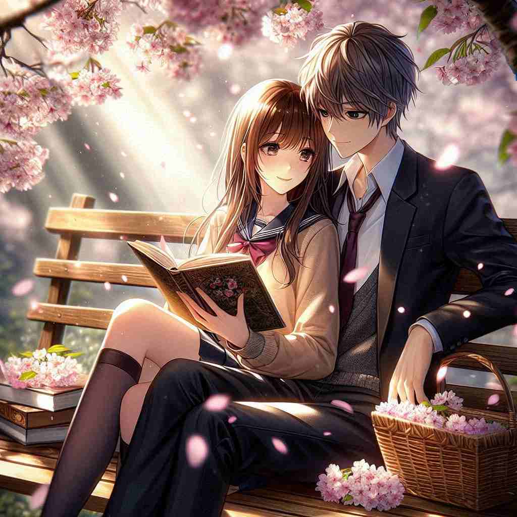 Cute Couple DP for Instagram Half Half Anime Boy and Girl 2026