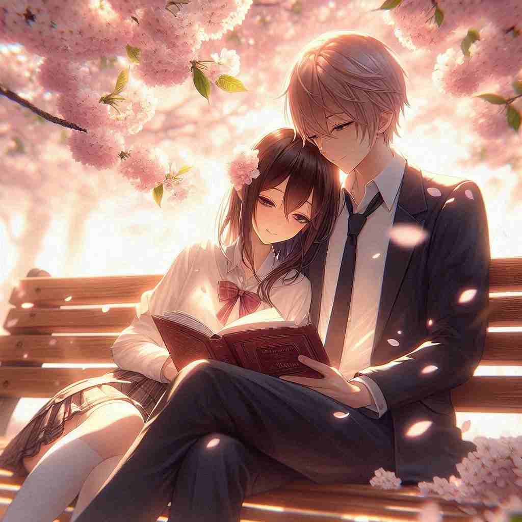 Cute Couple DP for Instagram Half Half Anime Boy and Girl 2026
