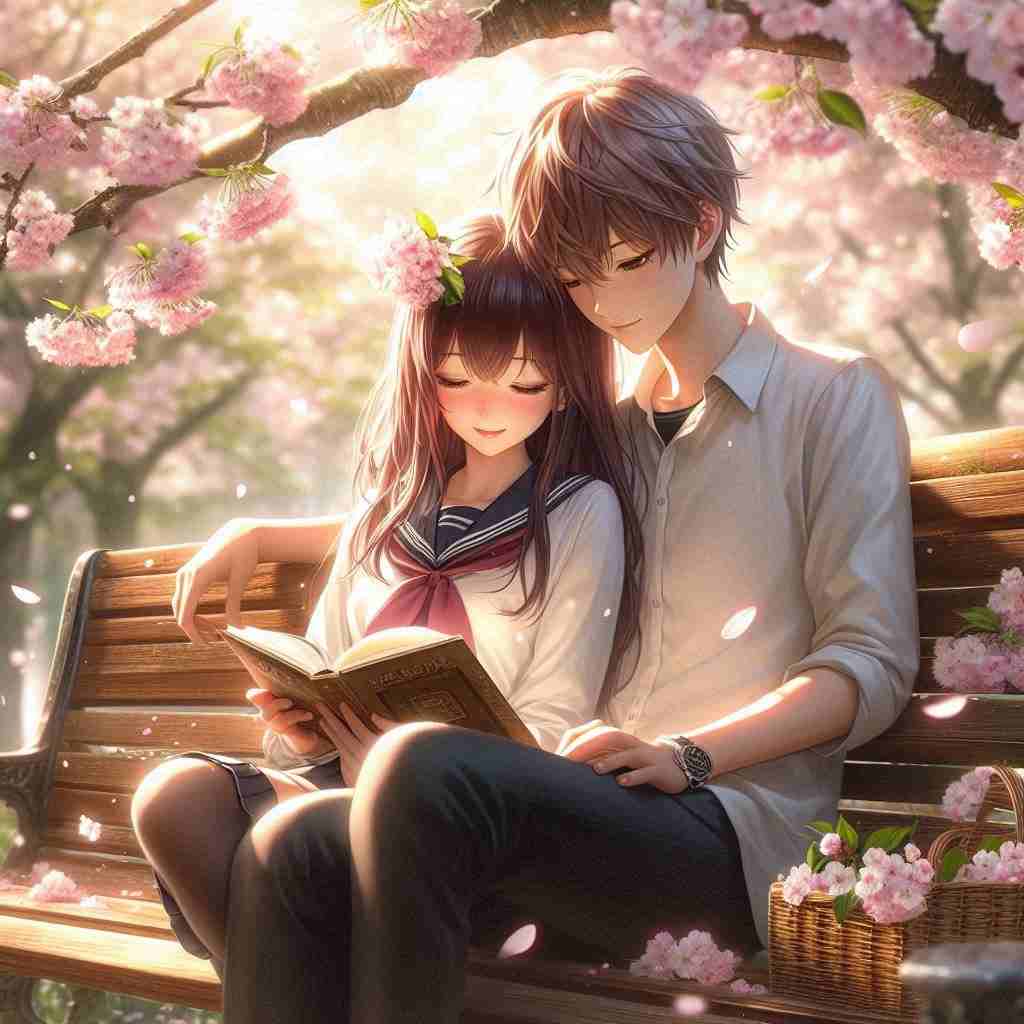 Cute Couple DP for Instagram Half Half Anime Boy and Girl 2026