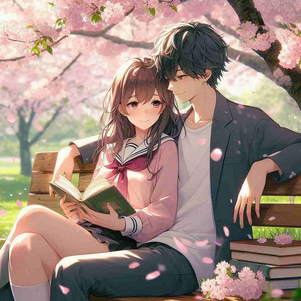 Cute Couple DP for Instagram Half Half Anime Boy and Girl 2026