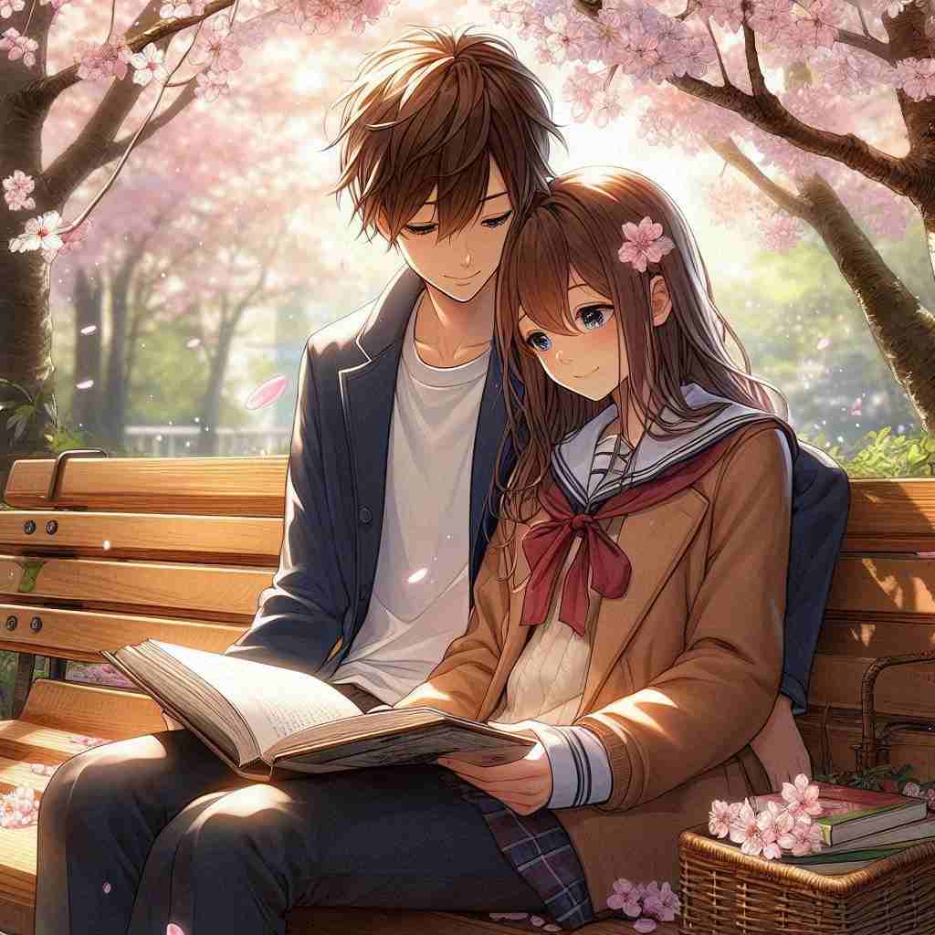 Cute Couple DP for Instagram Half Half Anime Boy and Girl 2026