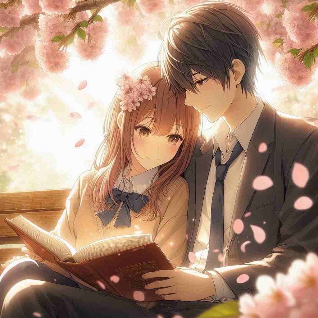 Cute Couple DP for Instagram Half Half Anime Boy and Girl 2026