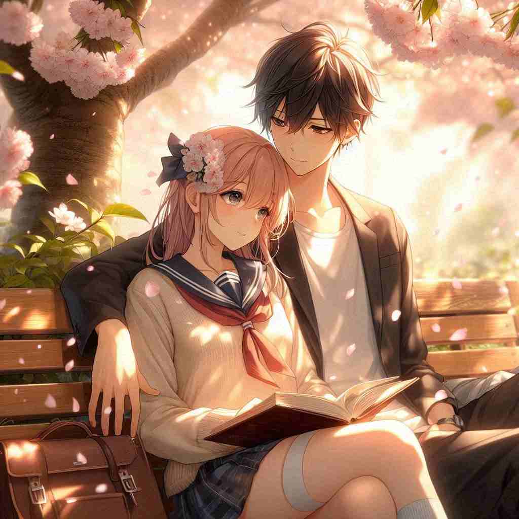 Cute Couple DP for Instagram Half Half Anime Boy and Girl 2026