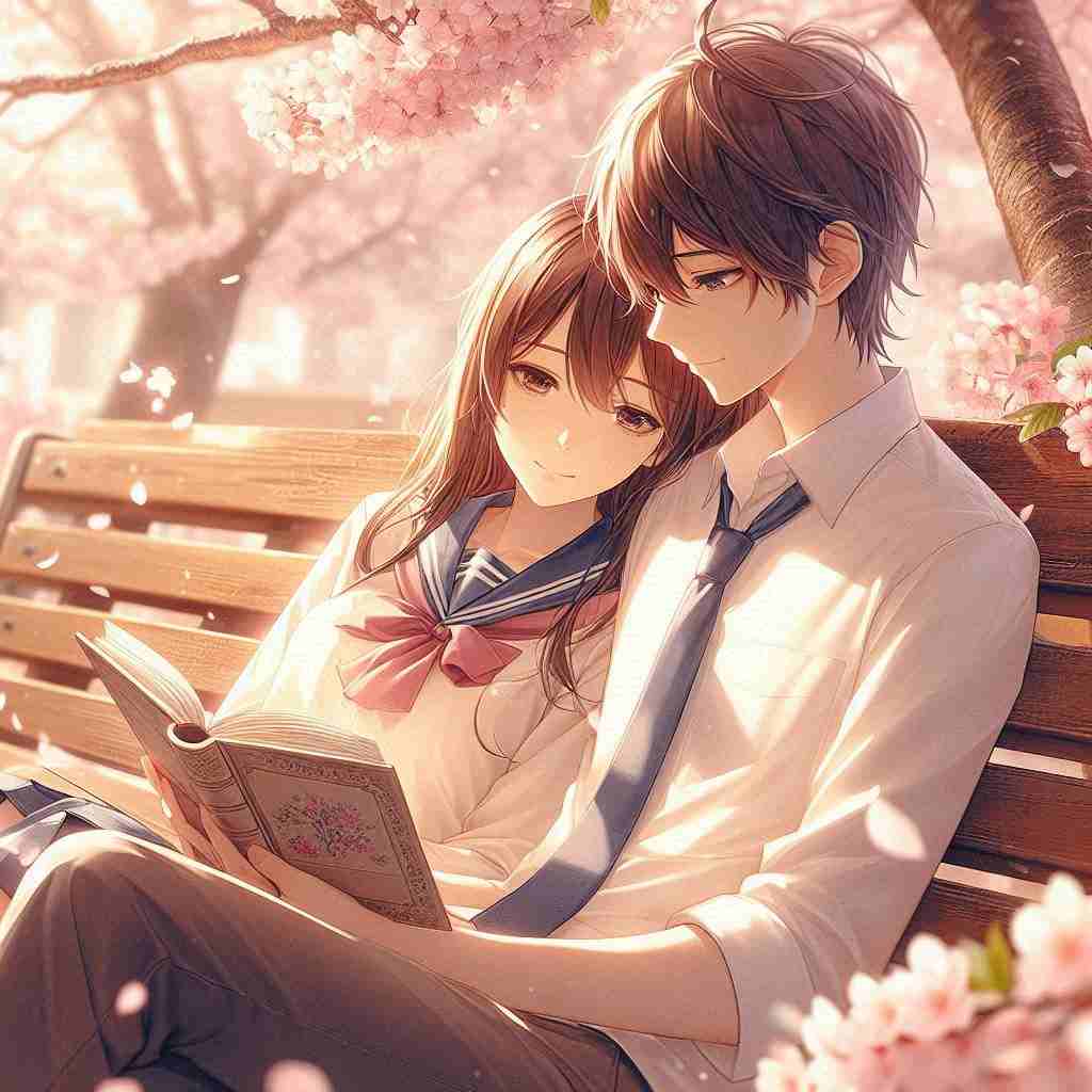 Cute Couple DP for Instagram Half Half Anime Boy and Girl 2026