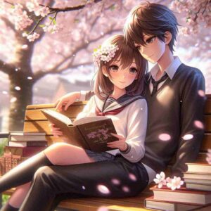 Cute Couple DP for Instagram Half Half Anime Boy and Girl 2026