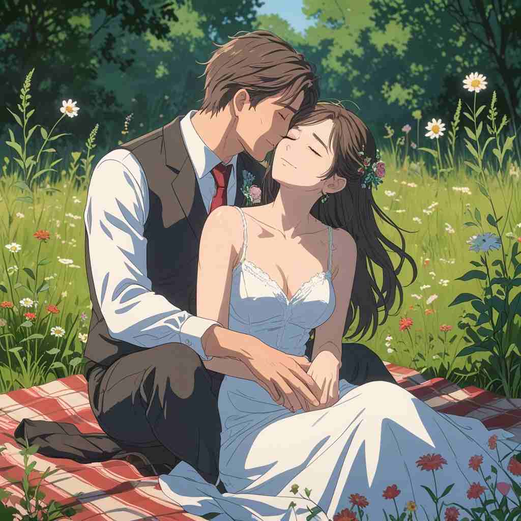 Cute Couple DP for Instagram Half Half Anime Boy And Girl Aesthetic