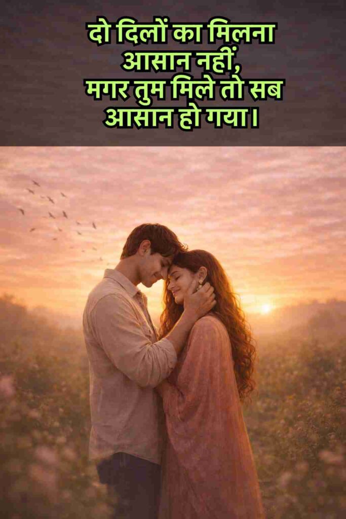 Romantic Love Shayari In Hindi Text for Him 2026
