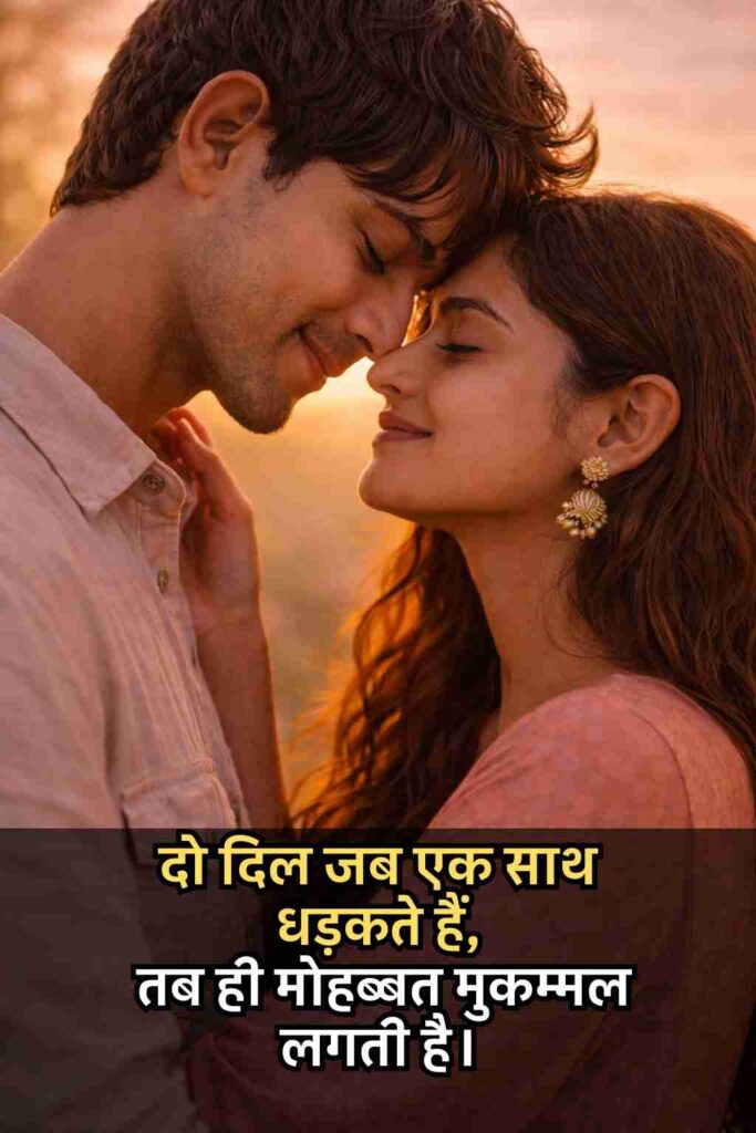 Romantic Love Shayari In Hindi Text for Him 2026