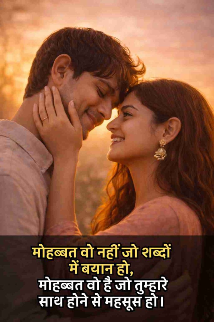 Romantic Love Shayari In Hindi Text for Him 2026