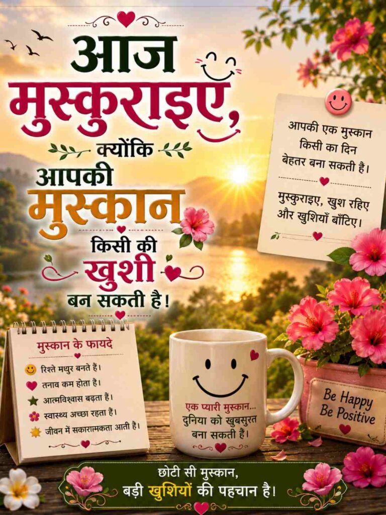 Smile Good Morning Quotes Inspirational In Hindi And English For Students 2026 3 Smile Good Morning Quotes Inspirational In Hindi And English For Students