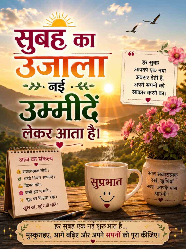 Smile Good Morning Quotes Inspirational In Hindi And English For Students 2026 5 Smile Good Morning Quotes Inspirational In Hindi And English For Students