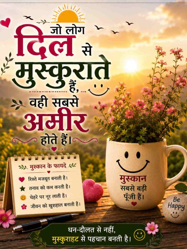 Smile Good Morning Quotes Inspirational In Hindi And English For Students 2026 6 Smile Good Morning Quotes Inspirational In Hindi And English For Students